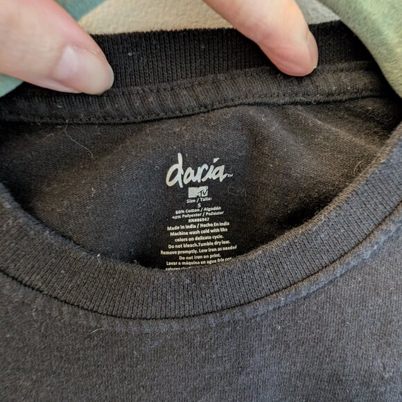 MTV Daria Graphic T-Shirt – S Black - Picture 3 of 4